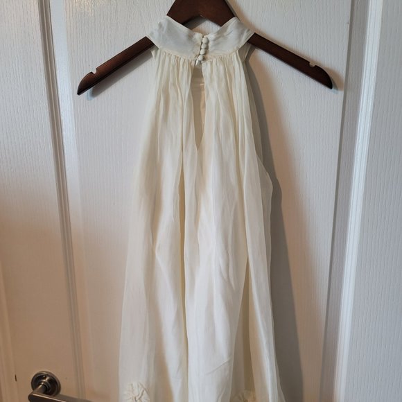 Silk Halter Mini Dress - Picture 2 of 4